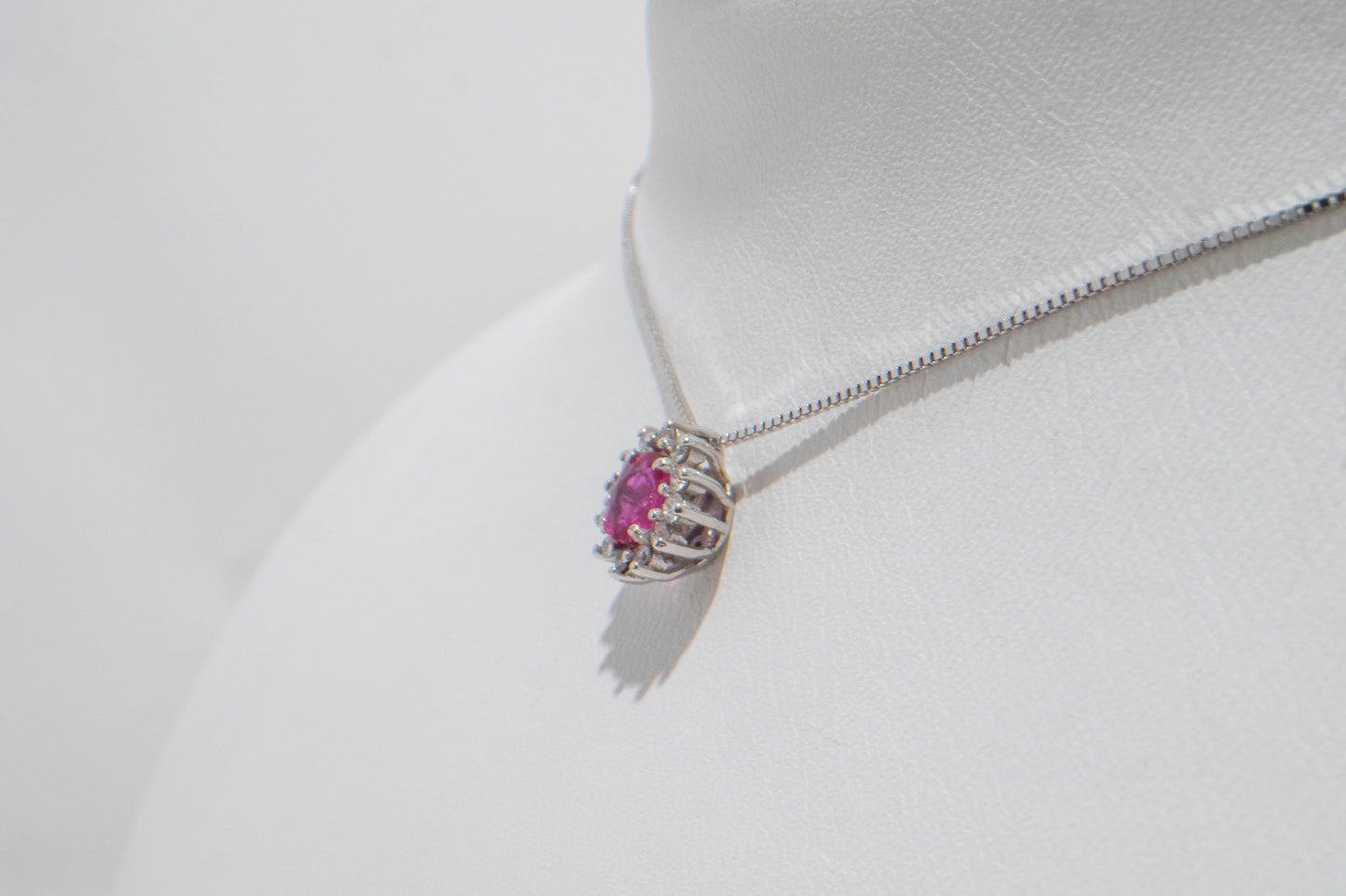 COLLANA Rubino Contorno Ovale