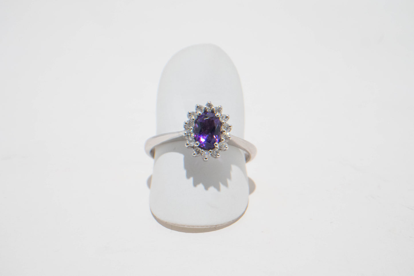 ANELLO Ametista Contorno Ovale