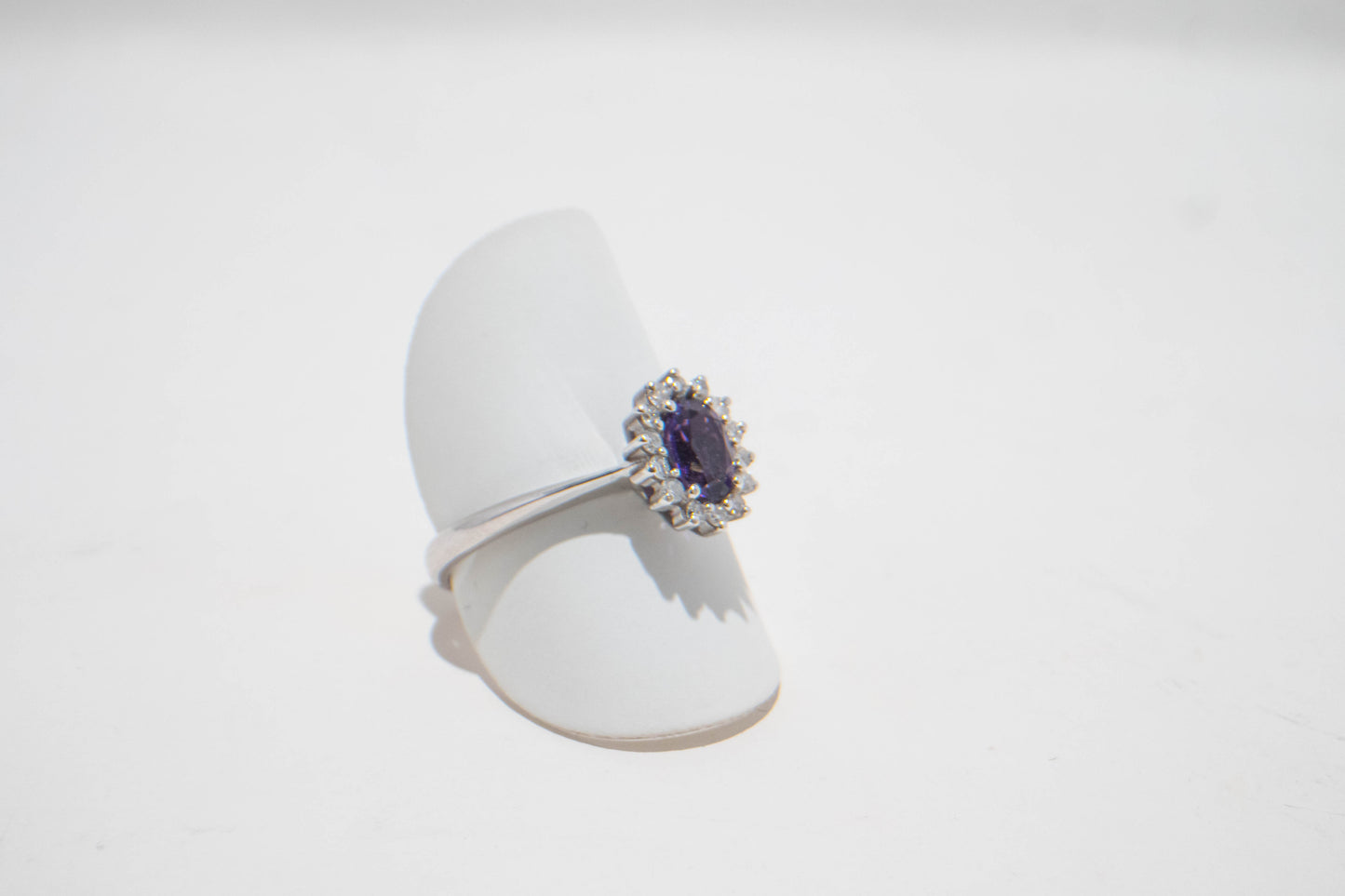 ANELLO Ametista Contorno Ovale
